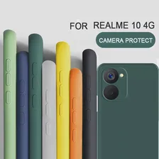 Для Realme 10 4G Противоударный Квадратный Чехол из Жидкого Кремния TPU Для телефона Realme 8 Pro/Realme 9 9 Pro +/Realme 10 4G/Realme 10 Pro +