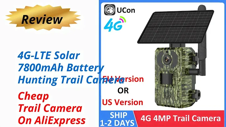 Review 4G-LTE Solar 7800mAh Battery Hunting Trail Camera - Cheap Trail Camera On AliExpress 2024