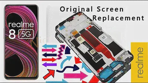 Realme 8 5G RMX 3241 Original Screen Replacement Tutorial / Wymiana wyświetlacza