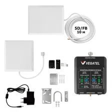Усилитель сигнала связи GSM, 3G, 4G VEGATEL VT-900E/1800-kit (LED)