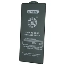 Защитное стекло 6D G-Rhino для INFINIX Note 40 4G, TECNO Pova 6 Pro 5G, TECNO Camon 30, TECNO Camon 30 5G, цвет окантовки черный
